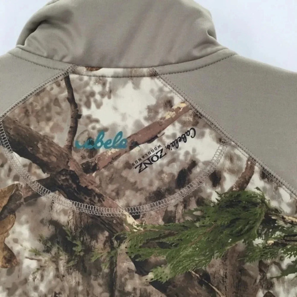 Cabela’s Women’s Zonz Woodlands Camoflauge 1/4 Zip Jacket - Picture 4 of 8